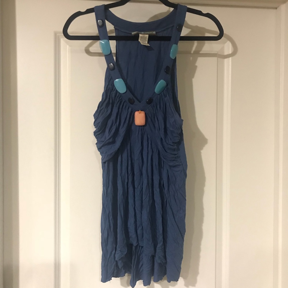 PRAIRIE NEW YORK Semi Precious Stones Tunic Top L